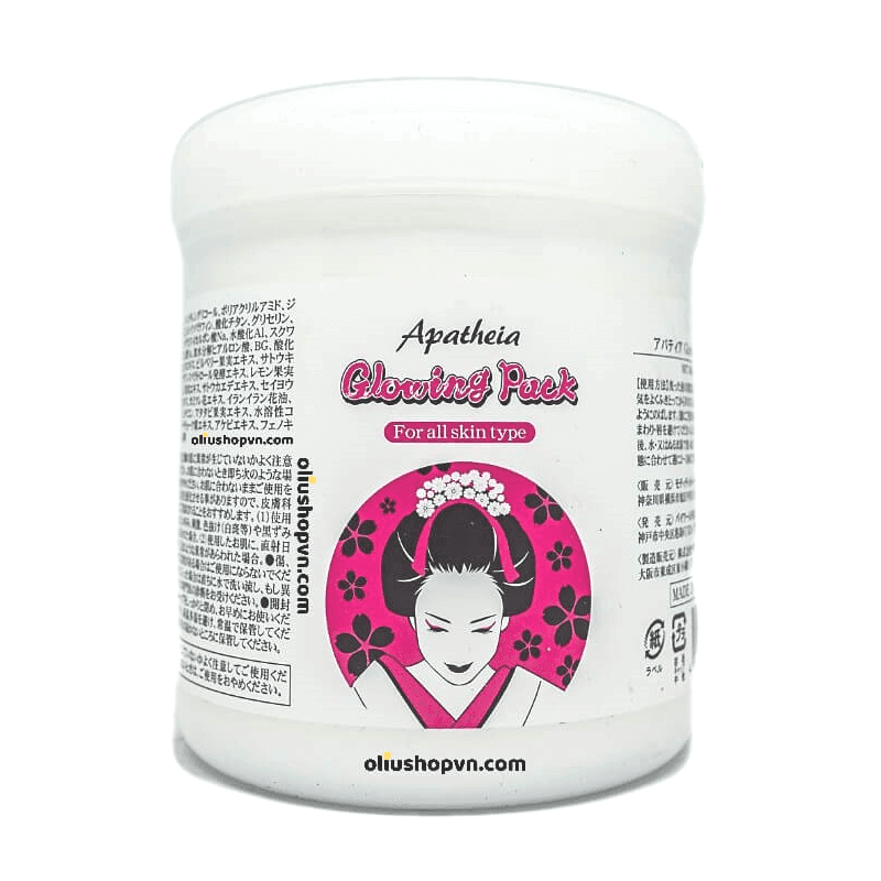 Kem ủ trắng da Apatheia Glowing Pack giúp làm trắng da, mờ vết thâm nám, làm mờ tàn nhang hiệu quả