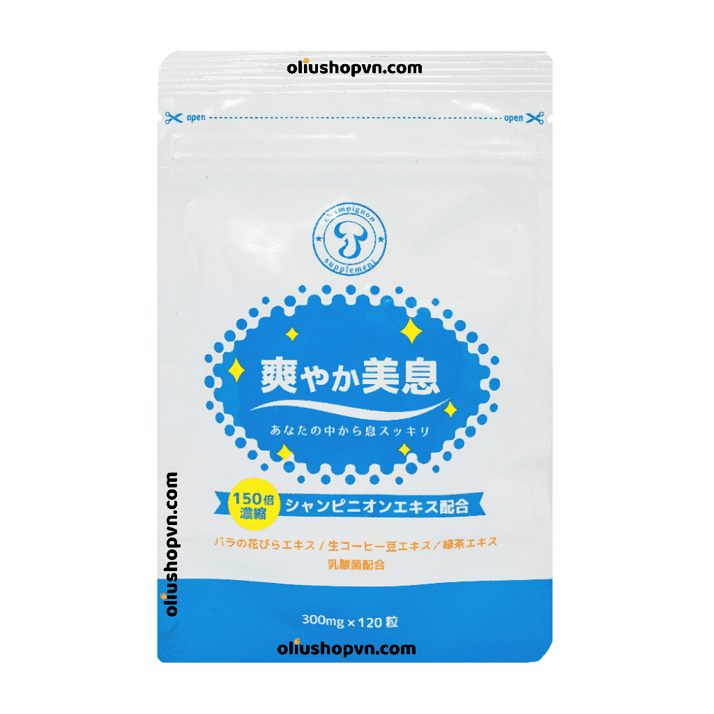 Viên trị hôi miệng và hơi thở có mùi Refresh Beauty 爽やか美息 - Giúp trị hội miệng, trị hơi thở có mùi từ bên trong cơ thể